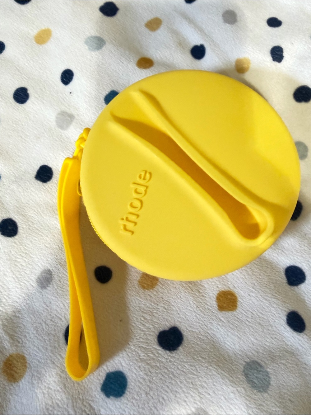 Yellow Silicone Wrist Pouch for Women